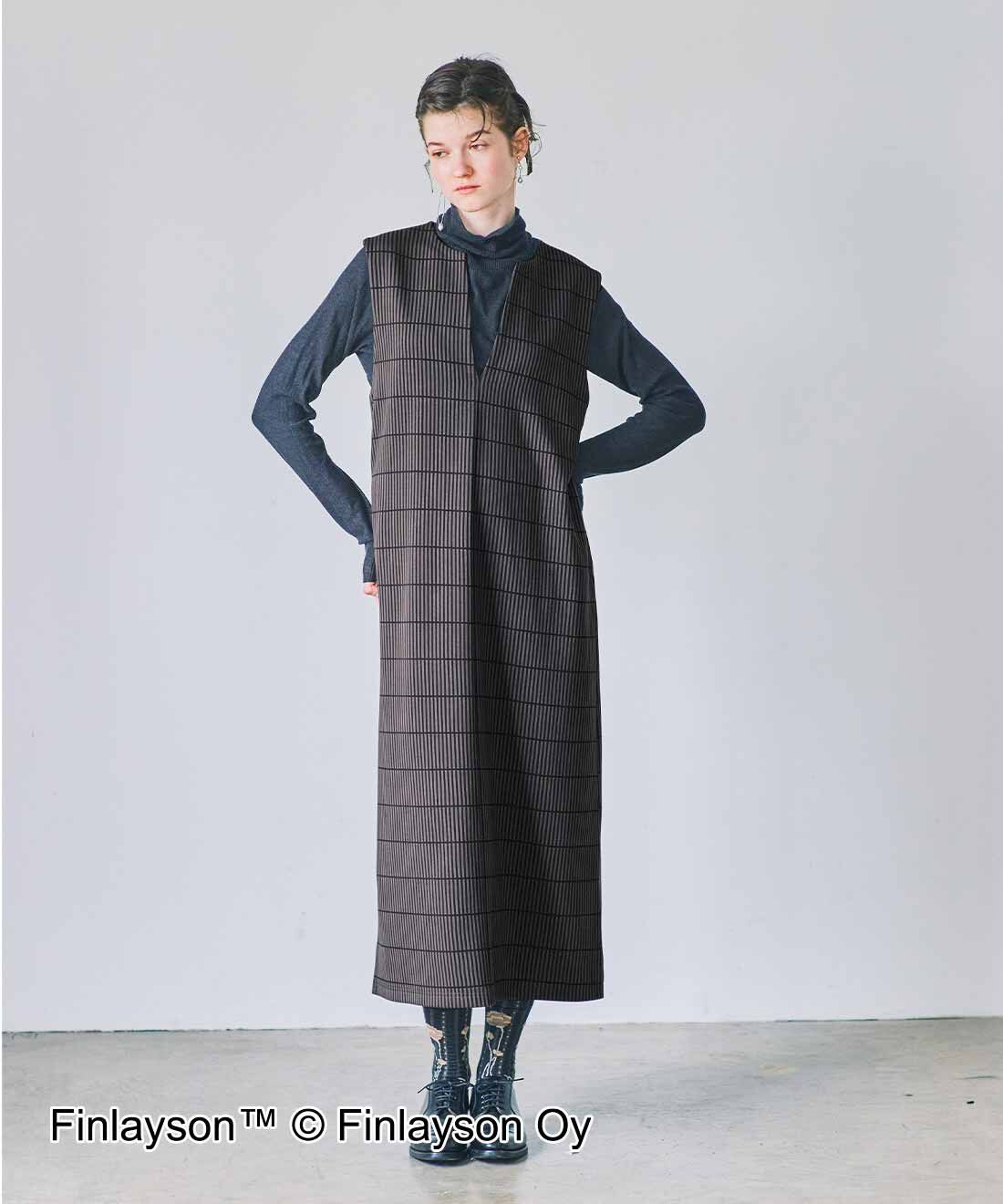 SYRUP. [シロップ．]|フィンレイソン ダンボールニットキーネックジャンスカ〈ルオコ〉