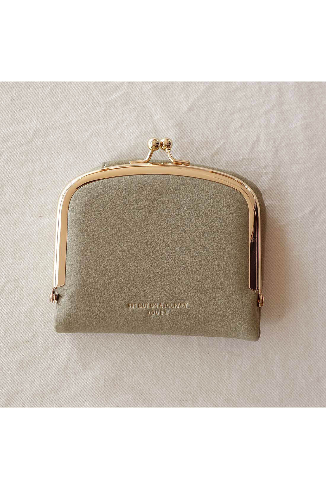 SYRUP. [シロップ．]|【WEB限定】シボ合皮がま口財布【シロップ．バスケット】|3.オリーブ
