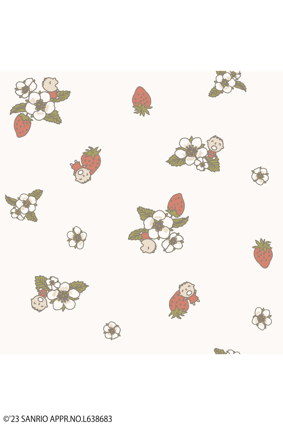 シロップ．|サンリオキャラクターコラボ お花模様のコットンワッフルTシャツの会