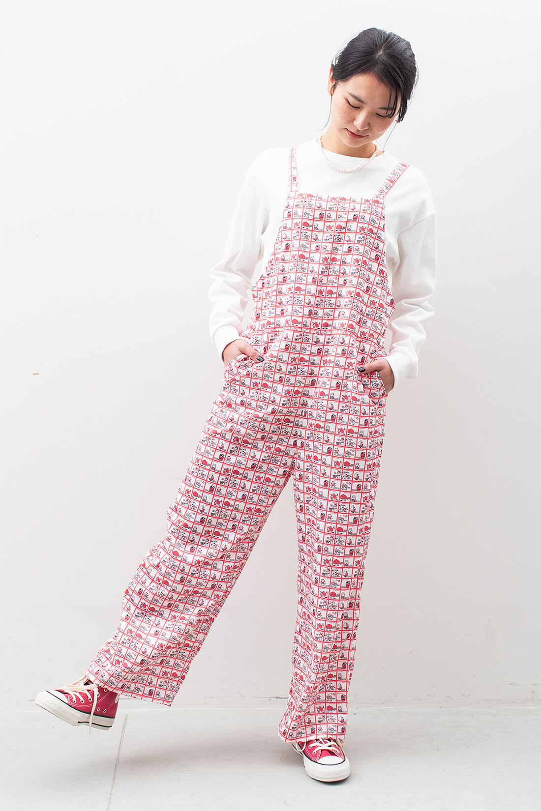 SYRUP. [シロップ．]|シモジマコラボ レトロファンシーな気分を盛りあげる ゆるっとサロペット〈ストップペイル〉