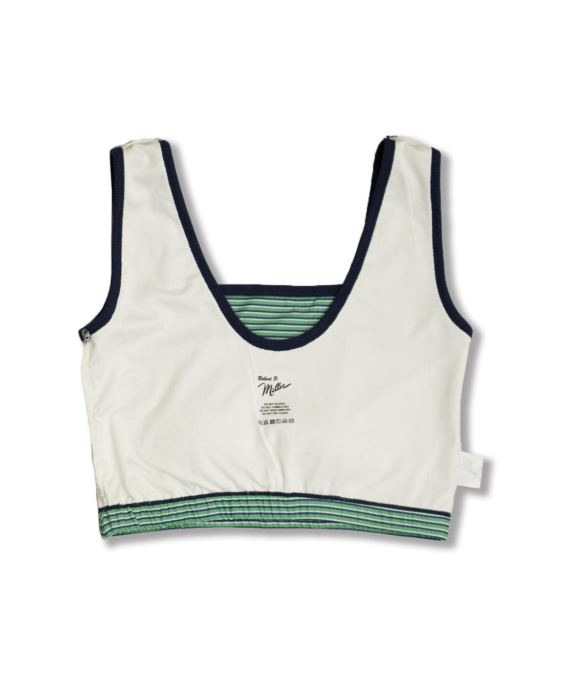 シロップ．|【WEB限定】miller ボーダータンクトップ＆パンツ スイムウェアーセット〈テラコッタオレンジ〉【シロップ．バスケット】