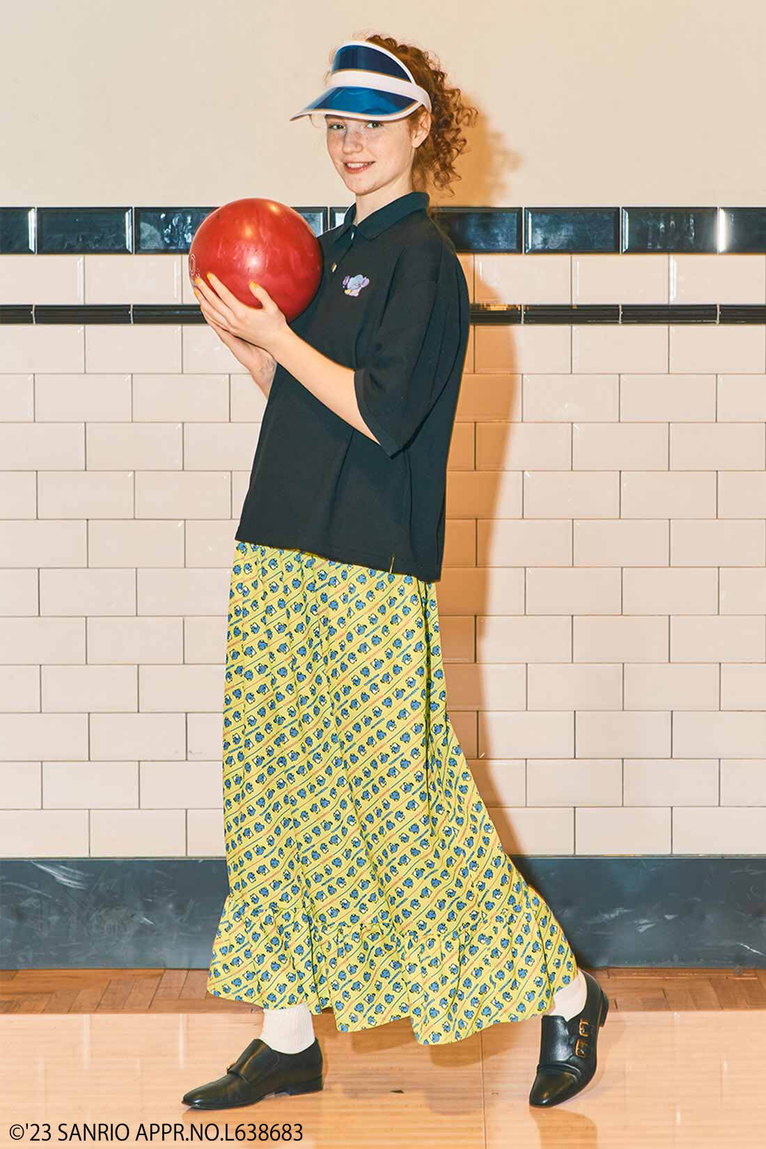 シロップ．|サンリオキャラクターコラボ レトロでキュートなロングティアードスカート〈タキシードサム〉