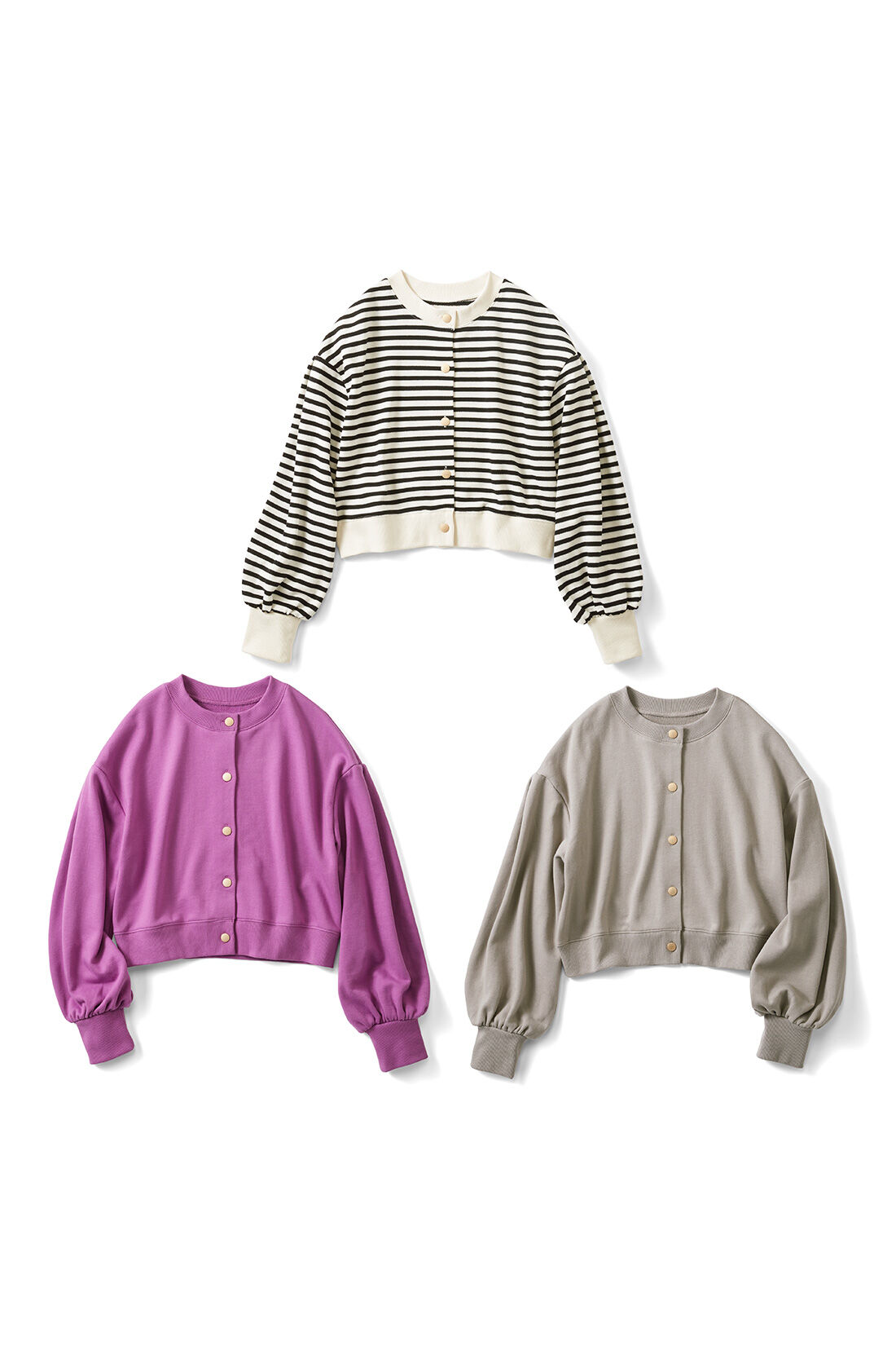 SYRUP. [シロップ．]|シロップ． ぷくっとクロップド丈ゆる裏毛カーディガンの会