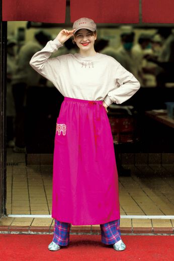 シロップ． | 中華食堂スタッフエプロン巻きスカート