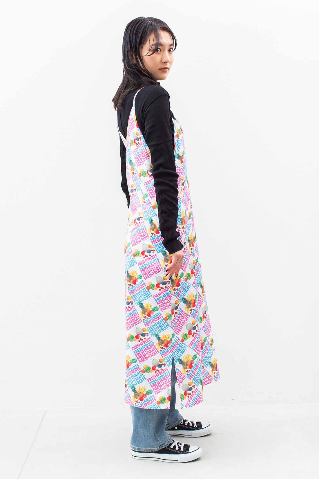 SYRUP. [シロップ．]|シモジマコラボ フレッシュ総柄ワンピース〈レターフルーツ〉