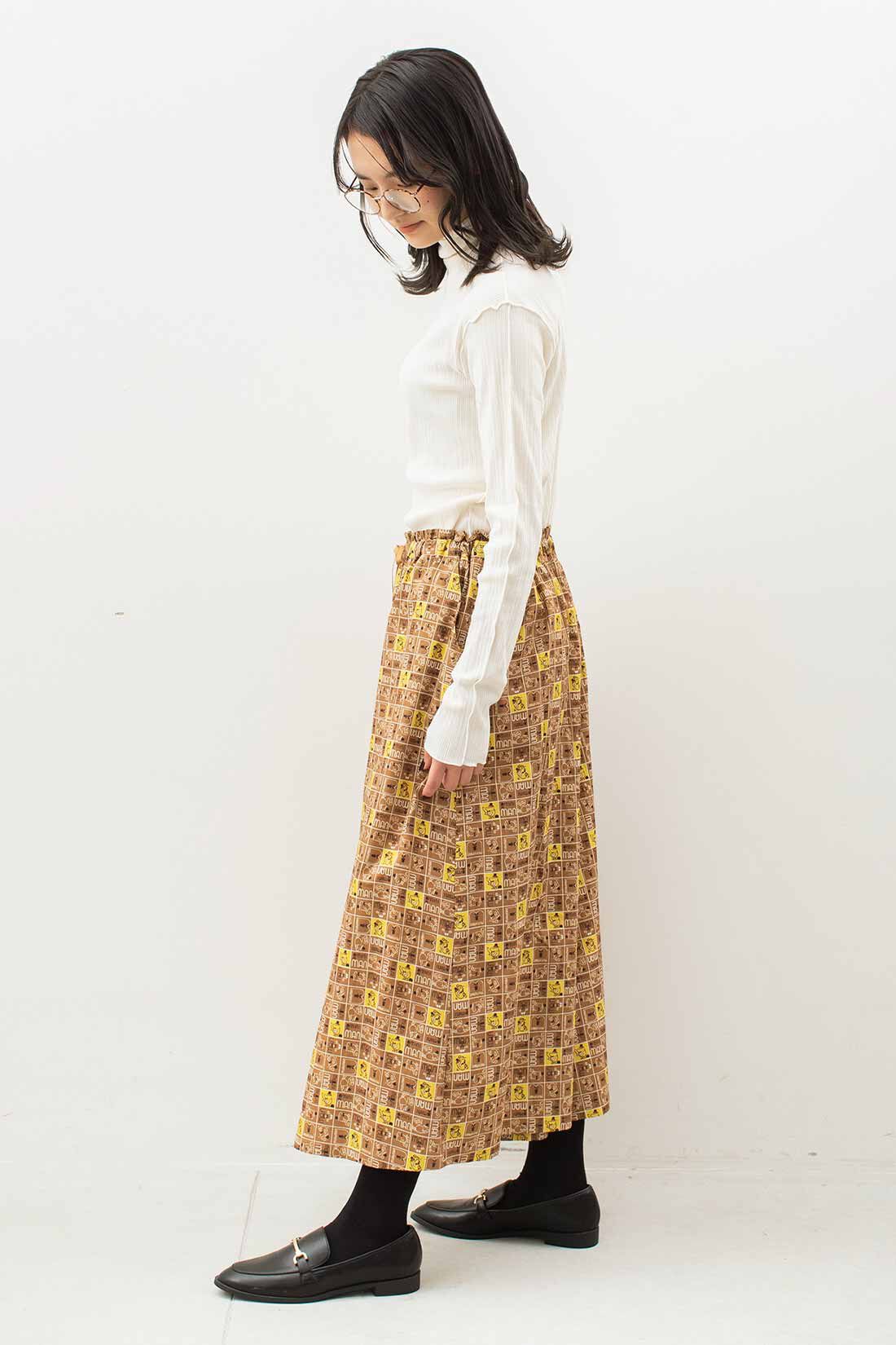 SYRUP. [シロップ．]|シモジマコラボ スカート見えのガウチョパンツ〈シモジマミニマン〉