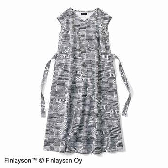 シロップ． | Finlayson サッカー生地のAラインワンピース