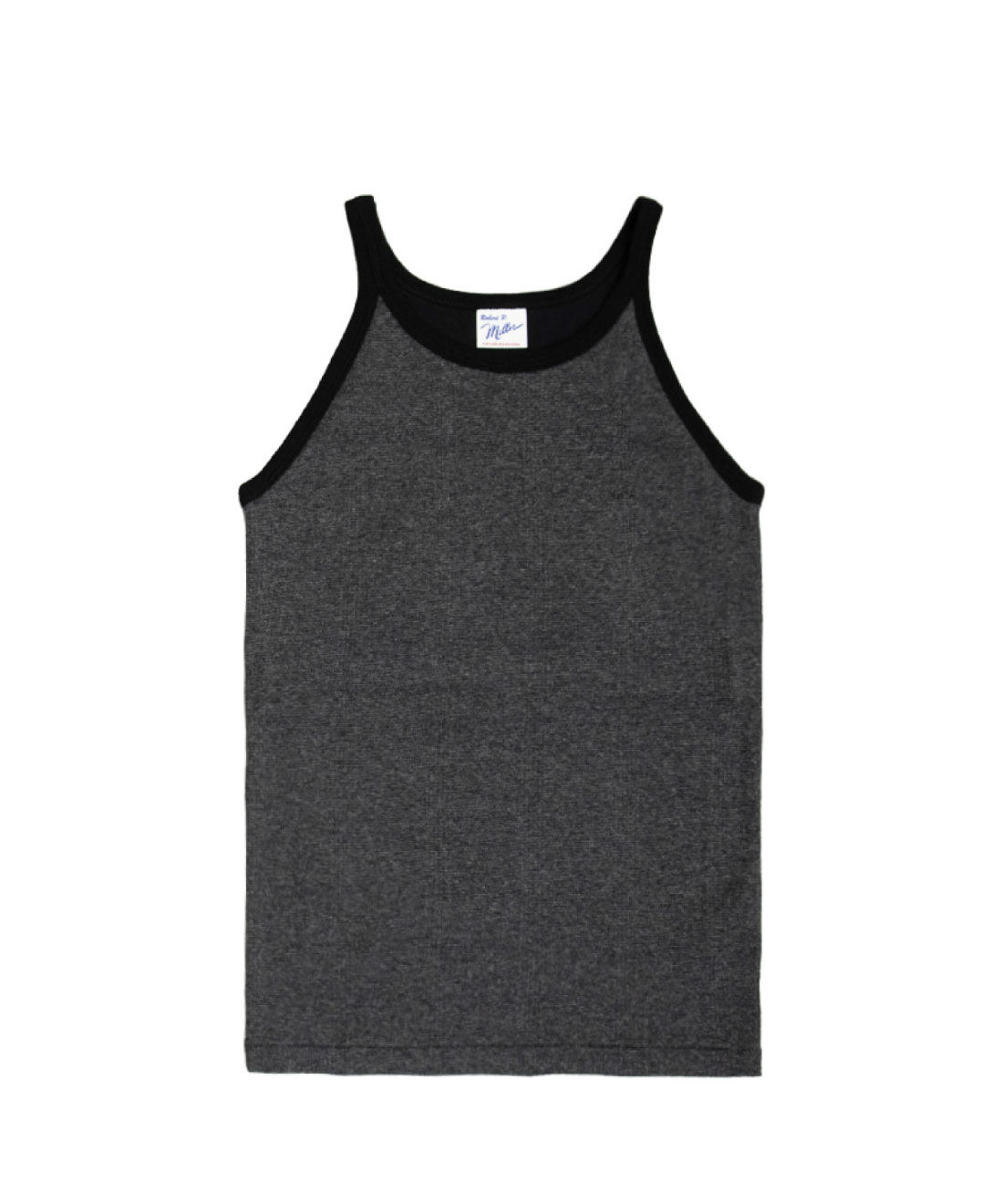SYRUP. [シロップ．]|【WEB限定】miller リブボーダーカップ付きタンクトップ〈グレー×ブラック〉【シロップ．バスケット】