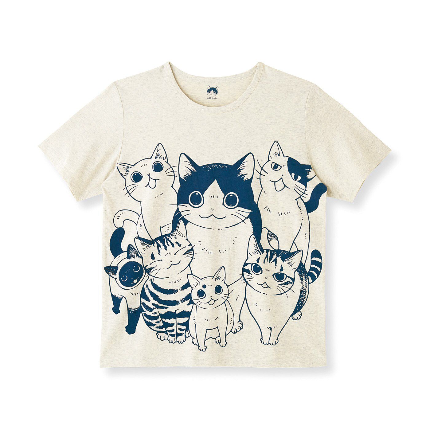 猫部|漫画家 山野りんりんさんとつくった　怒涛の猫圧　猫好き猛アピールTシャツの会|〈ご飯待ちの圧〉