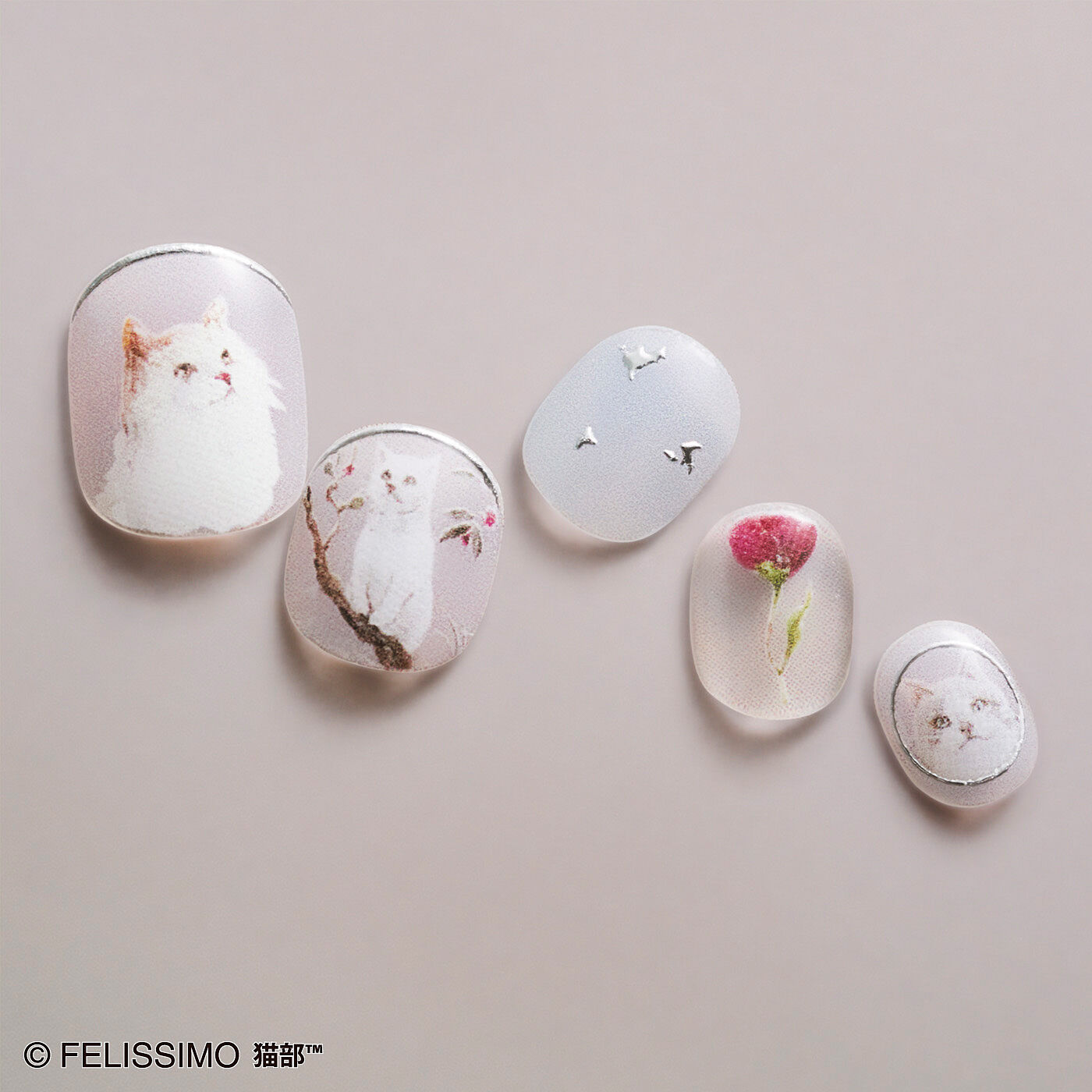 atelier+LIM×猫部 貼るだけでかわいい 猫さんネイル