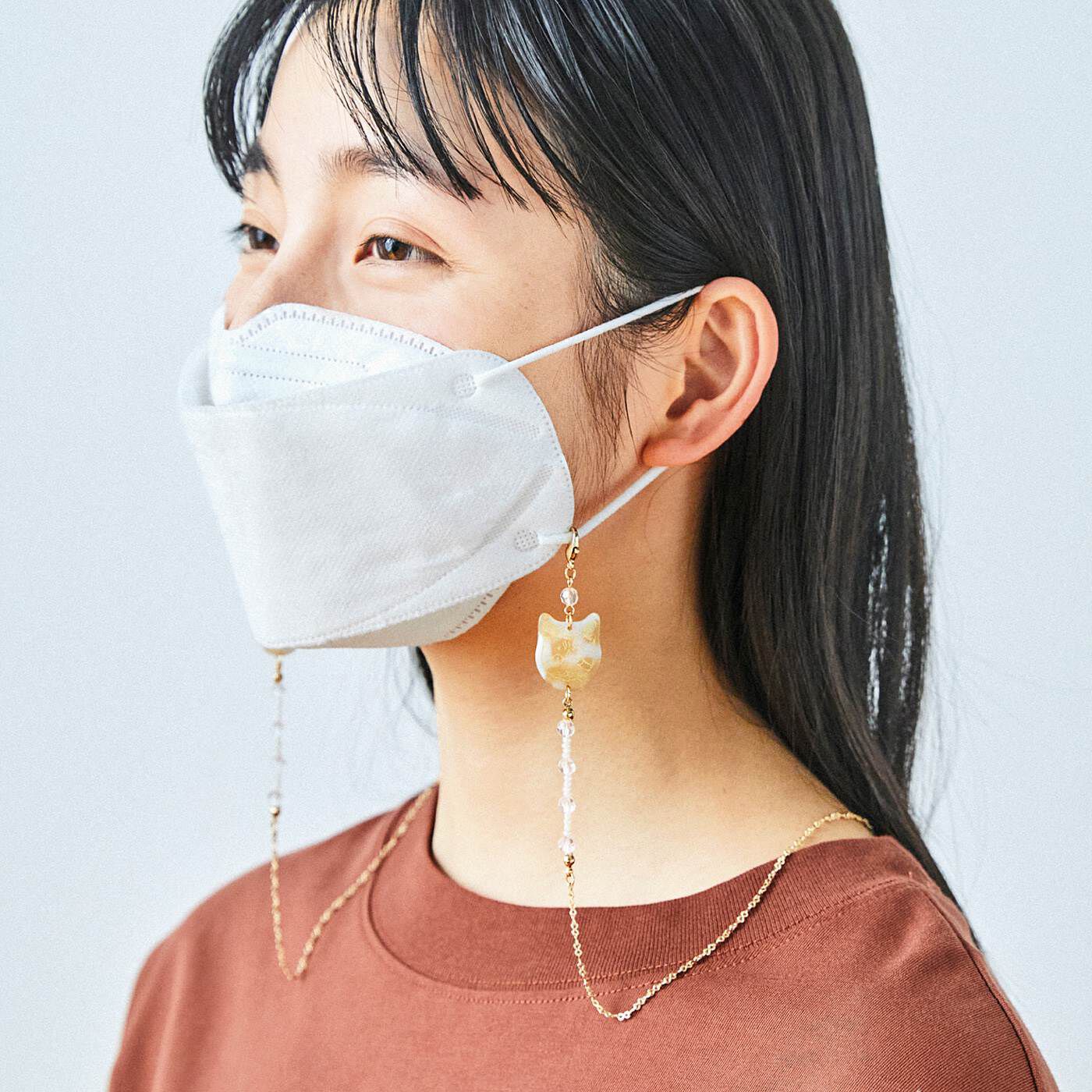 猫部|マスクにもめがねにも　猫愛カラーのアクセ感覚　グラスコードの会