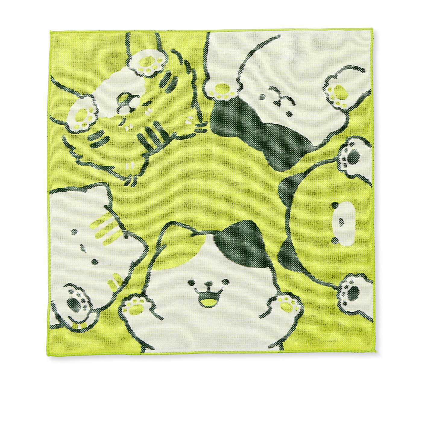 猫部|はる蔵さんの描く　もっちり猫さんのジャカード織りハンカチの会|〈ぐるっと〉