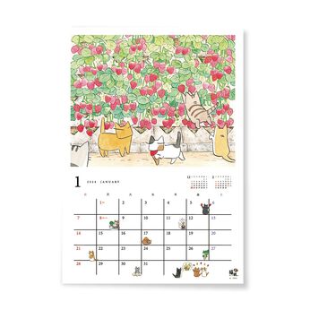 猫部 | 日本画家久保智昭さん２０２４カレンダー