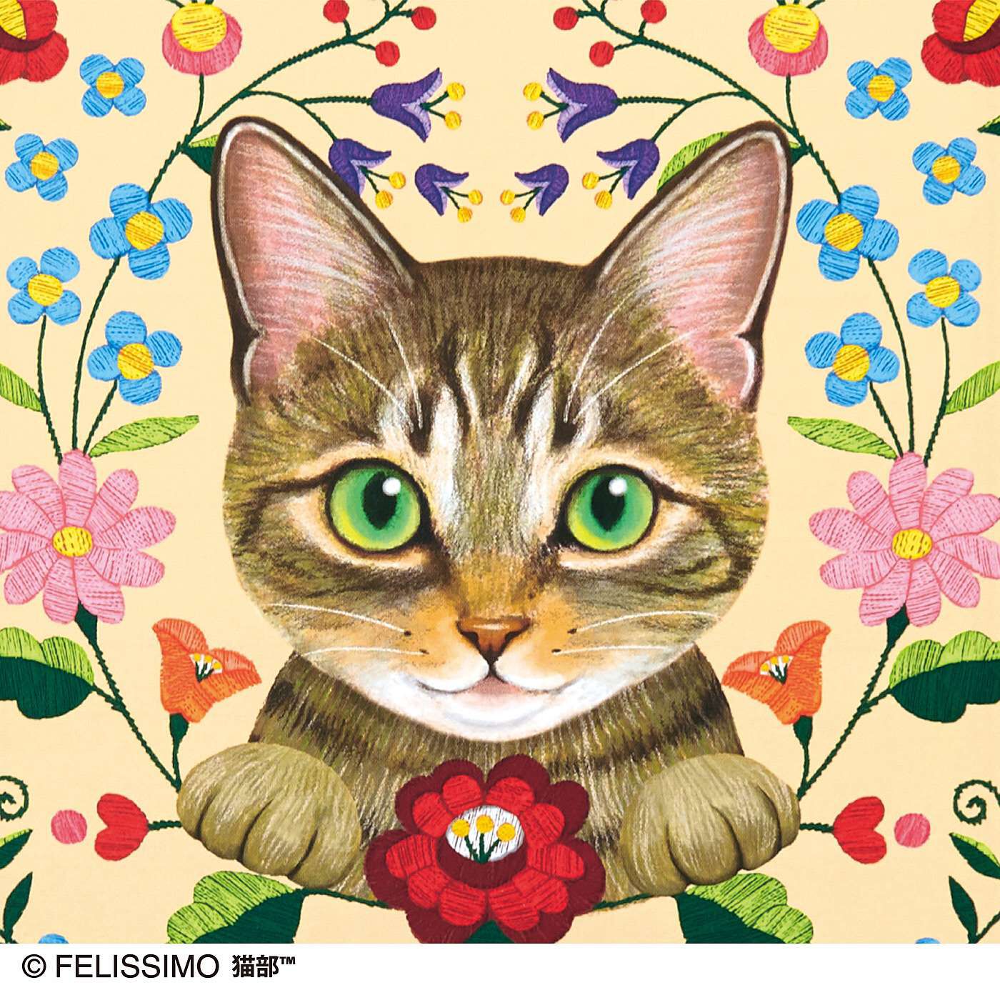 猫部|猫とお花のレターセットの会