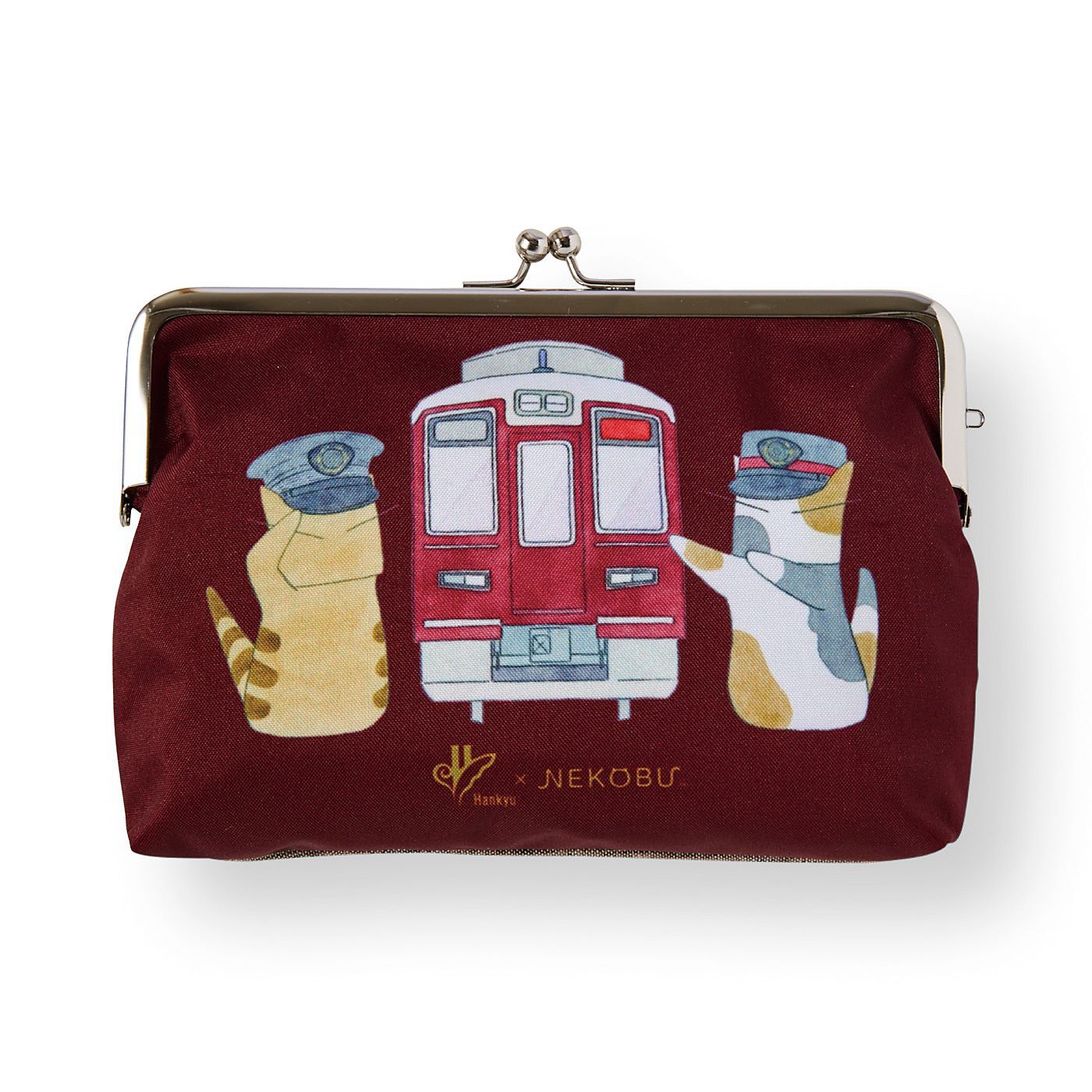 猫部|阪急電鉄×猫部　猫車掌さんと猫駅員さんのがま口