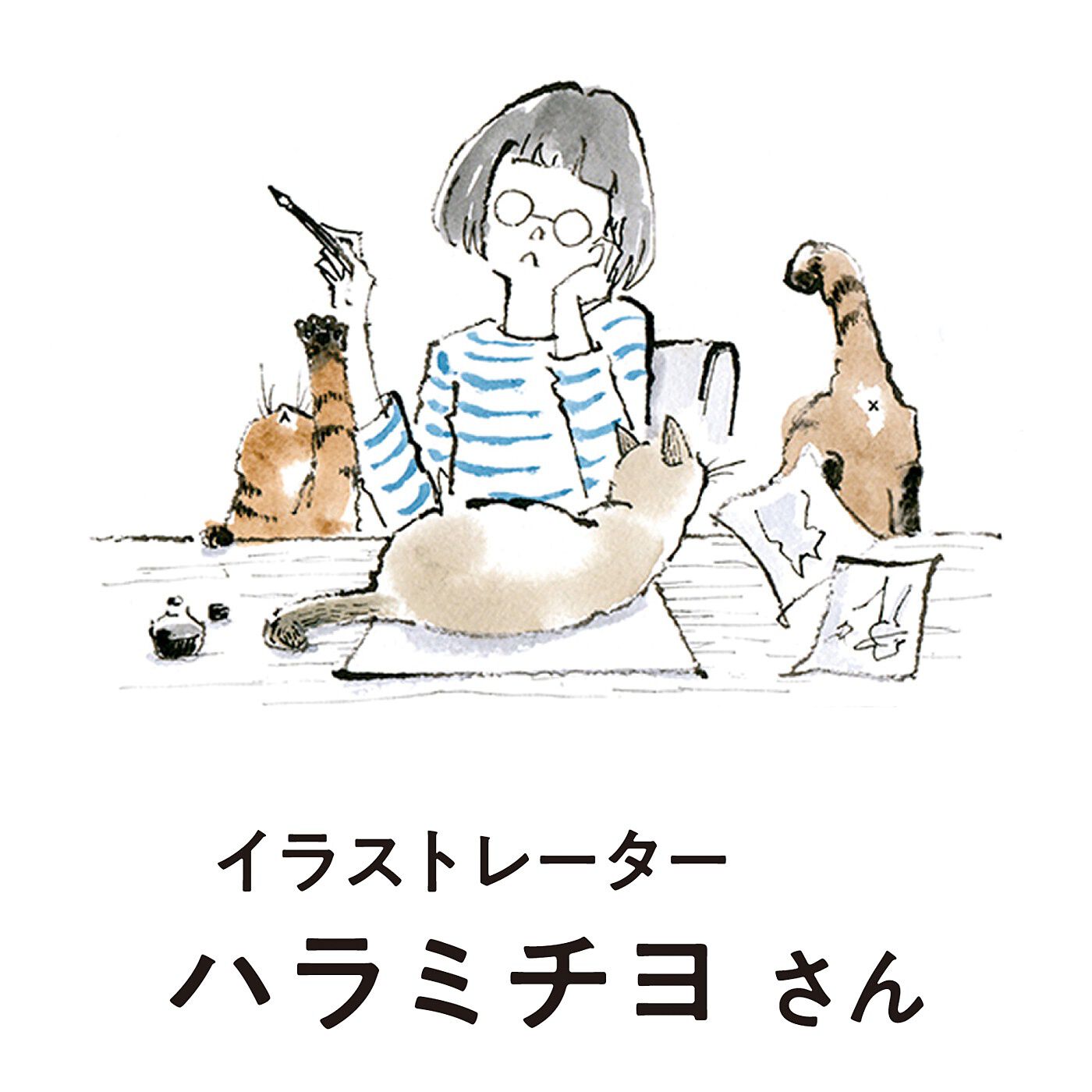 猫部|福よこいこい　招き猫のガバっと開く長財布|保護ネコ3匹と同居中のイラストレーター。「Cats in the room.」の活動名で部屋でのんびり穏やかに過ごすネコたちや、耳カットのネコたちを描いています。　インスタグラム：@mimumoco　HP：http://michiyohara.com/