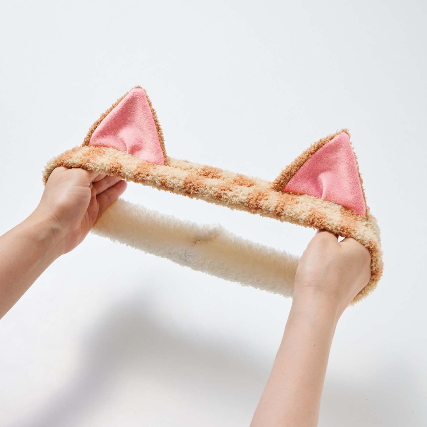 猫部|なりきりにゃんこ 猫耳もふもふヘアターバン〈リニューアル〉の会|よく伸びて頭にやわらかくフィット。