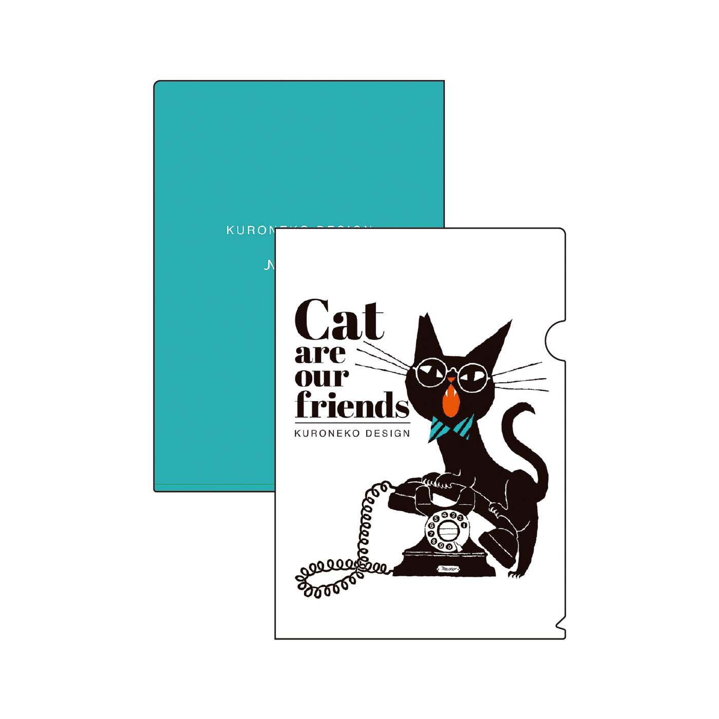猫部|黒ねこ意匠×猫部　地域猫チャリティークリアファイル2022