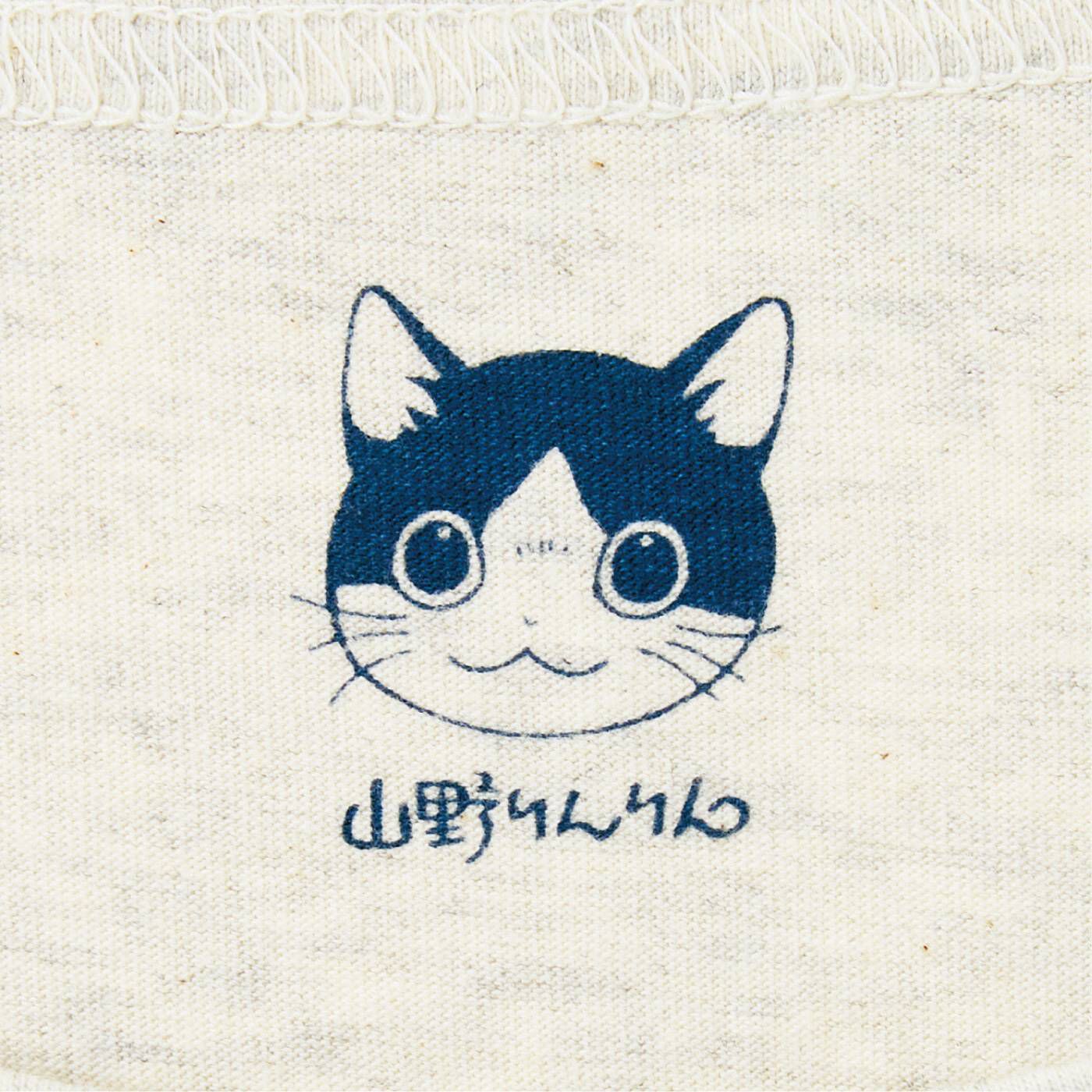 猫部|漫画家 山野りんりんさんとつくった　怒涛の猫圧　猫好き猛アピールTシャツの会|背面には隠れた子猫さんが