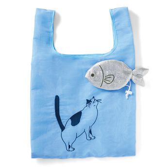 猫部 | お魚好きの猫シアーエコバッグ