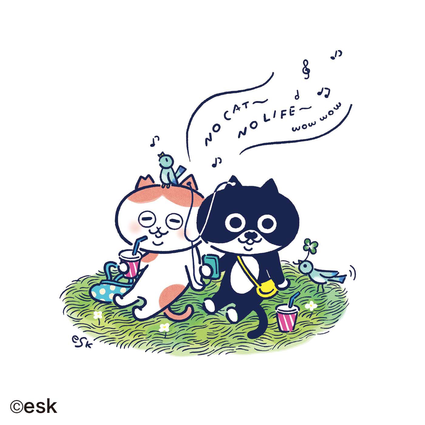 猫部|esk×猫部　地域猫チャリティーTシャツ2024