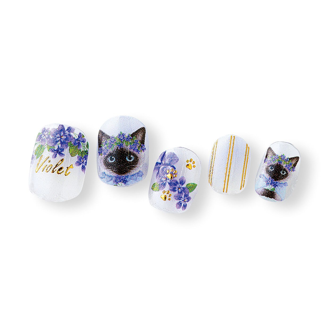 猫部|お花の妖精猫さん　指先にキラリと花咲くネイルシールの会