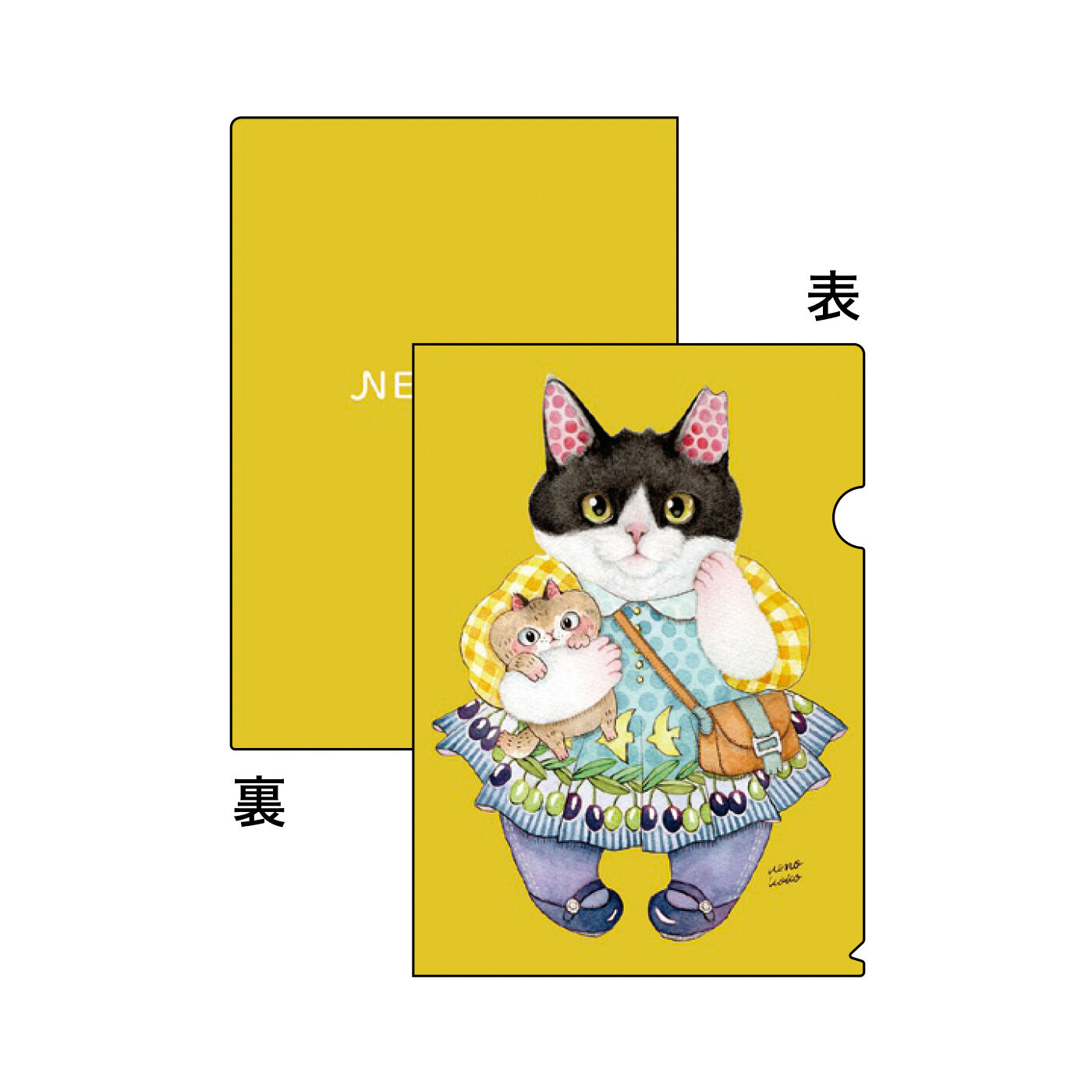 猫部|上野ここ×猫部 地域猫チャリティークリアファイル2023