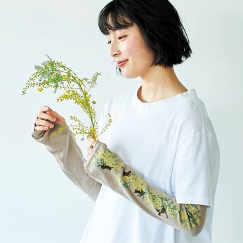 猫部 | 猫とお花の UV対策アームカバー
