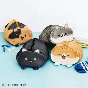 猫部 | ９９５さん２ポケット香箱猫お洗濯ポーチ