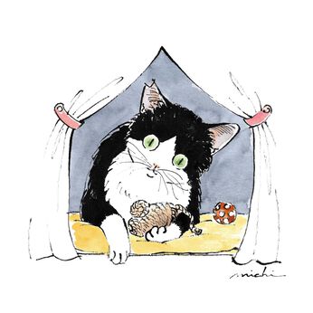 猫部 | ハラミチヨ×猫部チャリティーＴシャツ