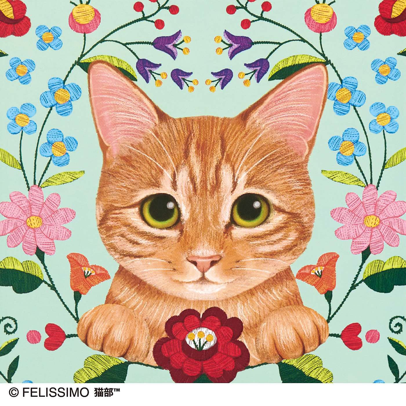 猫部|猫とお花のレターセットの会