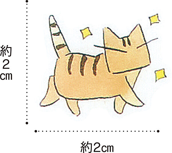 猫部|日本画家 久保智昭さんとつくった　猫とお花のダイカット　マスキングテープの会