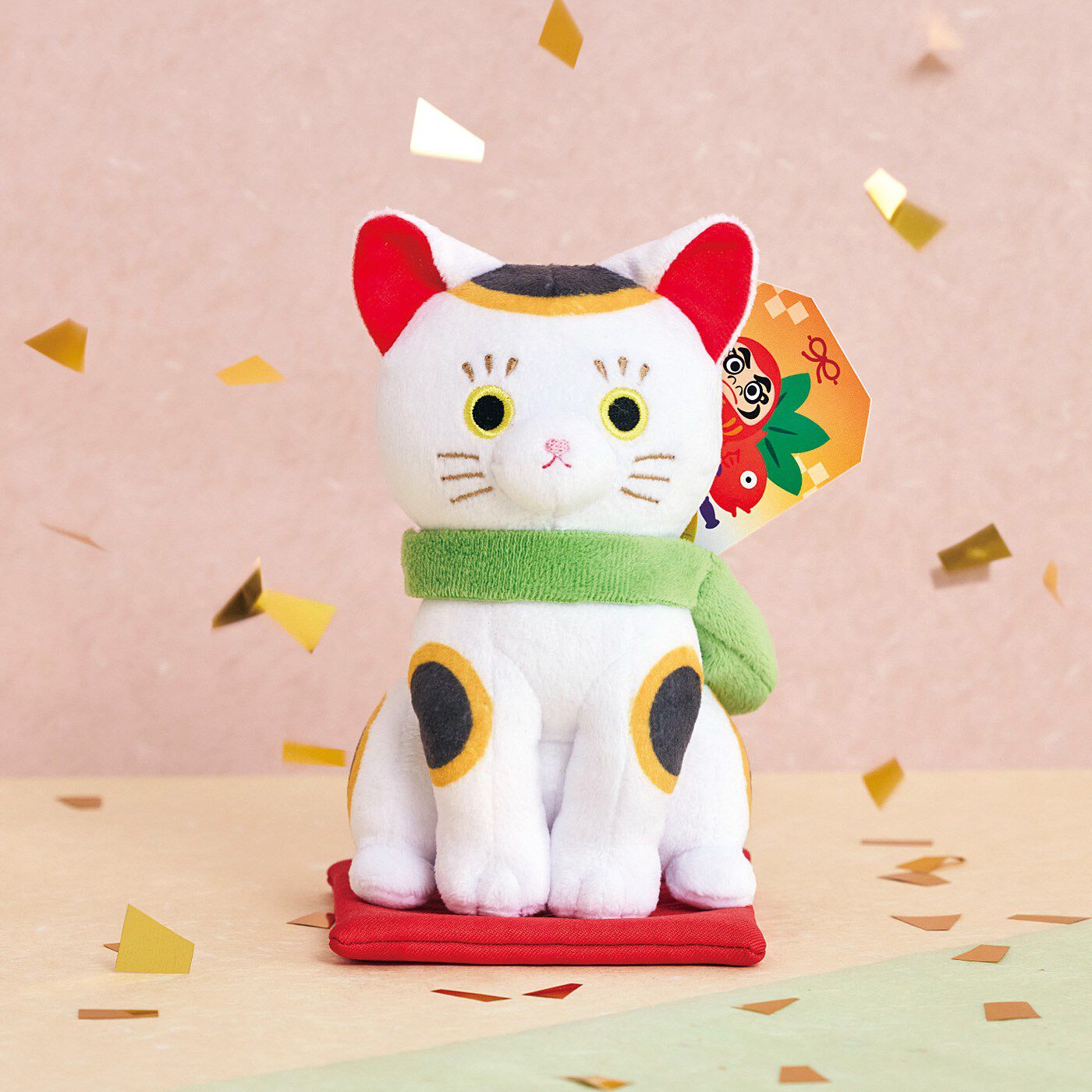 猫部|福を招くニャ！　かぎしっぽの猫さんの縁起物ぬいぐるみ