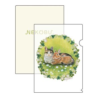 猫部 | しらとあきこ×猫部チャリティークリアファイルセット