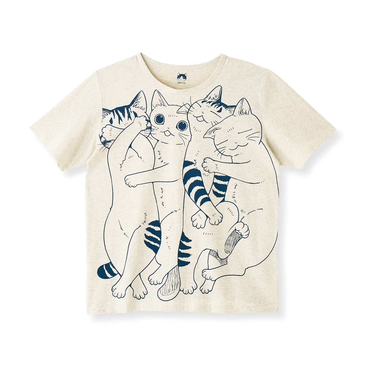 猫部|漫画家 山野りんりんさんとつくった　怒涛の猫圧　猫好き猛アピールTシャツの会|〈ぴったりスヤスヤ〉
