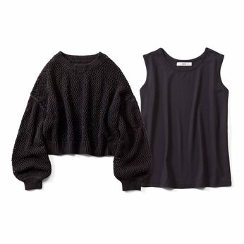 DRECO by IEDIT | メッシュニットセット〈ブラック〉ＩＥ