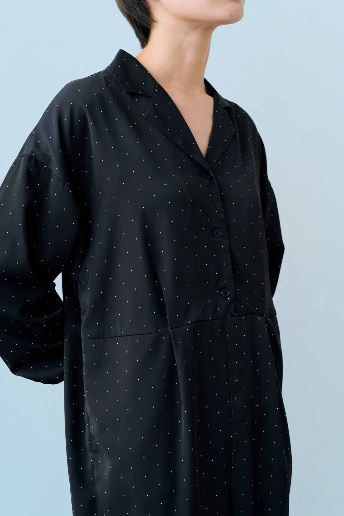 DRECO|【3～10日でお届け】IEDIT[イディット]　福田麻琴さんコラボ　ドットオールインワン〈ブラック〉