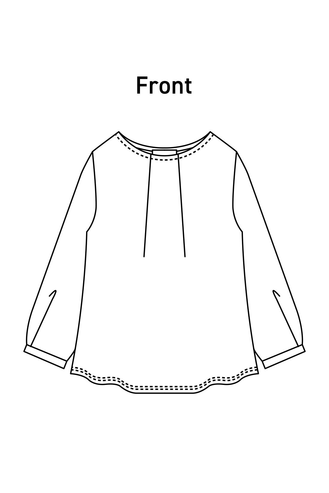 DRECO|【3～10日でお届け】IEDIT[イディット]　Tシャツ感覚で着られるカットソーストライプブラウス〈グレー〉|フロントはタック入りでアクセント。