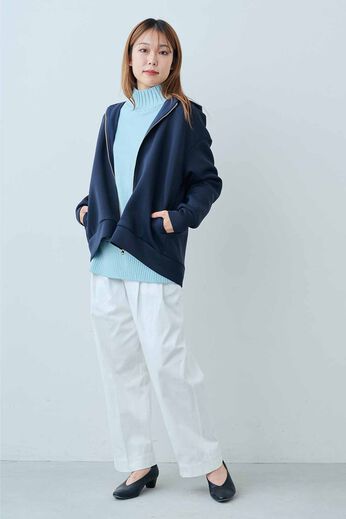 DRECO | パールジップパーカー〈ネイビー〉ＩＥ