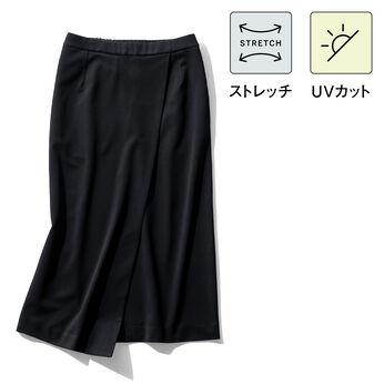 DRECO by IEDIT | 純黒デザインスカート〈ブラック〉ＩＥ