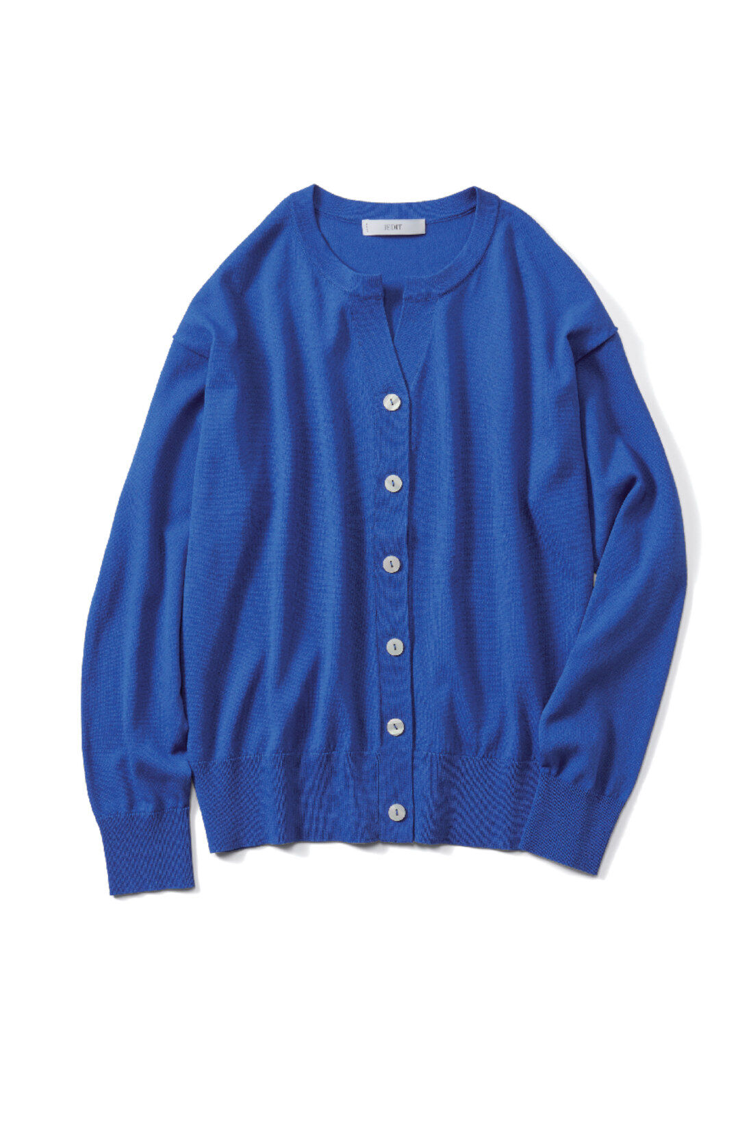 DRECO by IEDIT|【3～10日でお届け】ＤＲＥＣＯ　スキッパーカーディガン〈ブルー〉