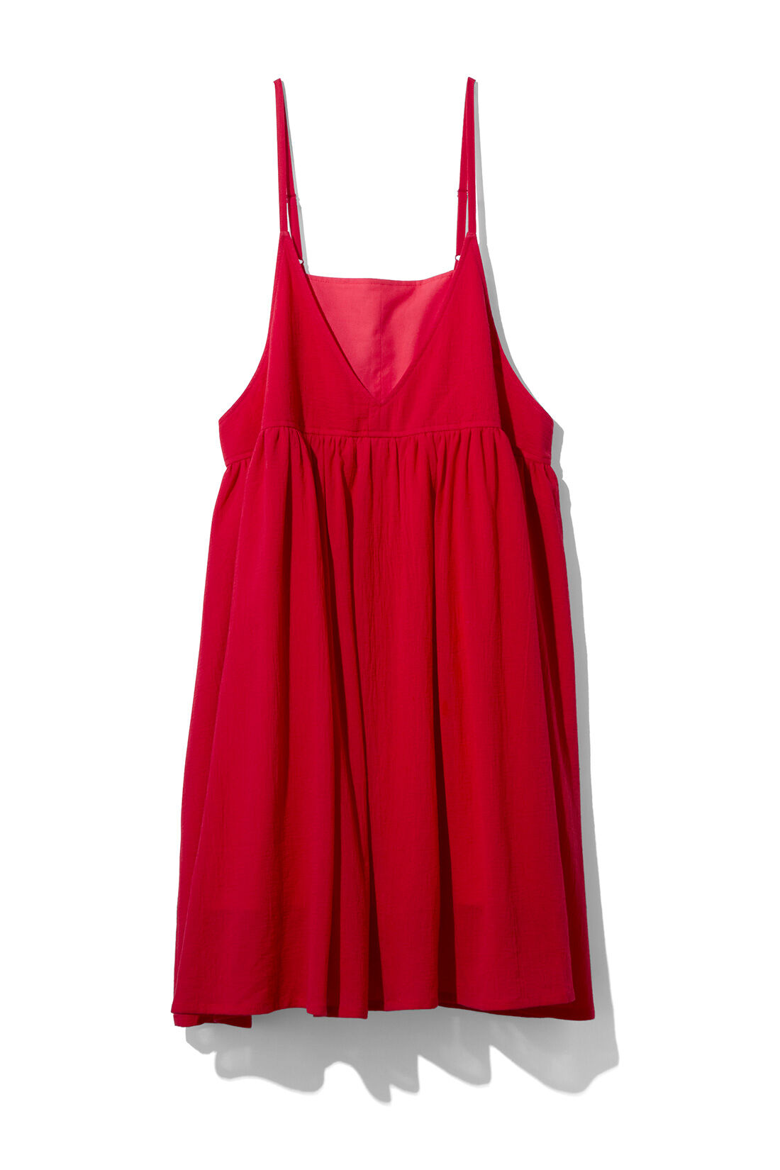 DRECO|【3～10日でお届け】IEDIT[イディット]　きくちあつこさんコラボ 楊柳（ようりゅう）コットンキャミチュニック〈レッド〉|〈レッド〉