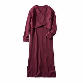 DRECO by IEDIT | 野々村さんニットワンピ〈ワインレッド〉ＩＥ