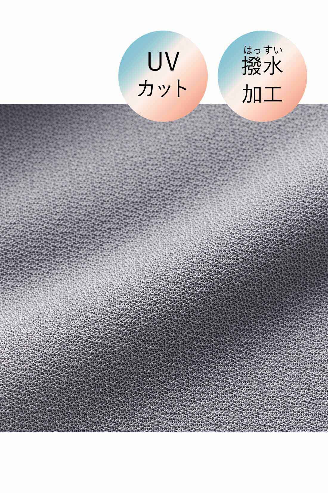DRECO|【3～10日でお届け】IEDIT[イディット]　撥水加工＆UVカットがうれしい 裏がとぅるすべ きれい見え“ほっと適温”パンツ〈ブラック〉|表面は、撥水加工をほどこした、ニュアンスのある、上品な印象のきれいめ素材。※お届けするカラーとは異なります。