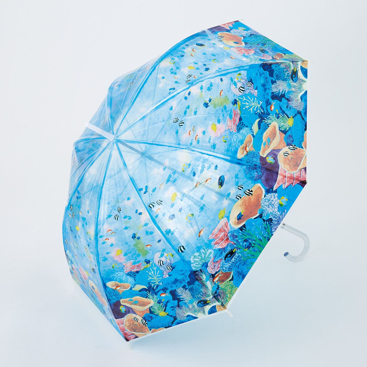 YOU+MORE!|YOU＋MORE!　まるで水族館　ライブコーラル水槽の透明傘