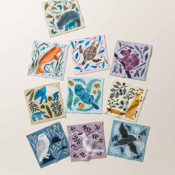 YOU+MORE! | 10種類の絶滅危惧動物ハンカチ