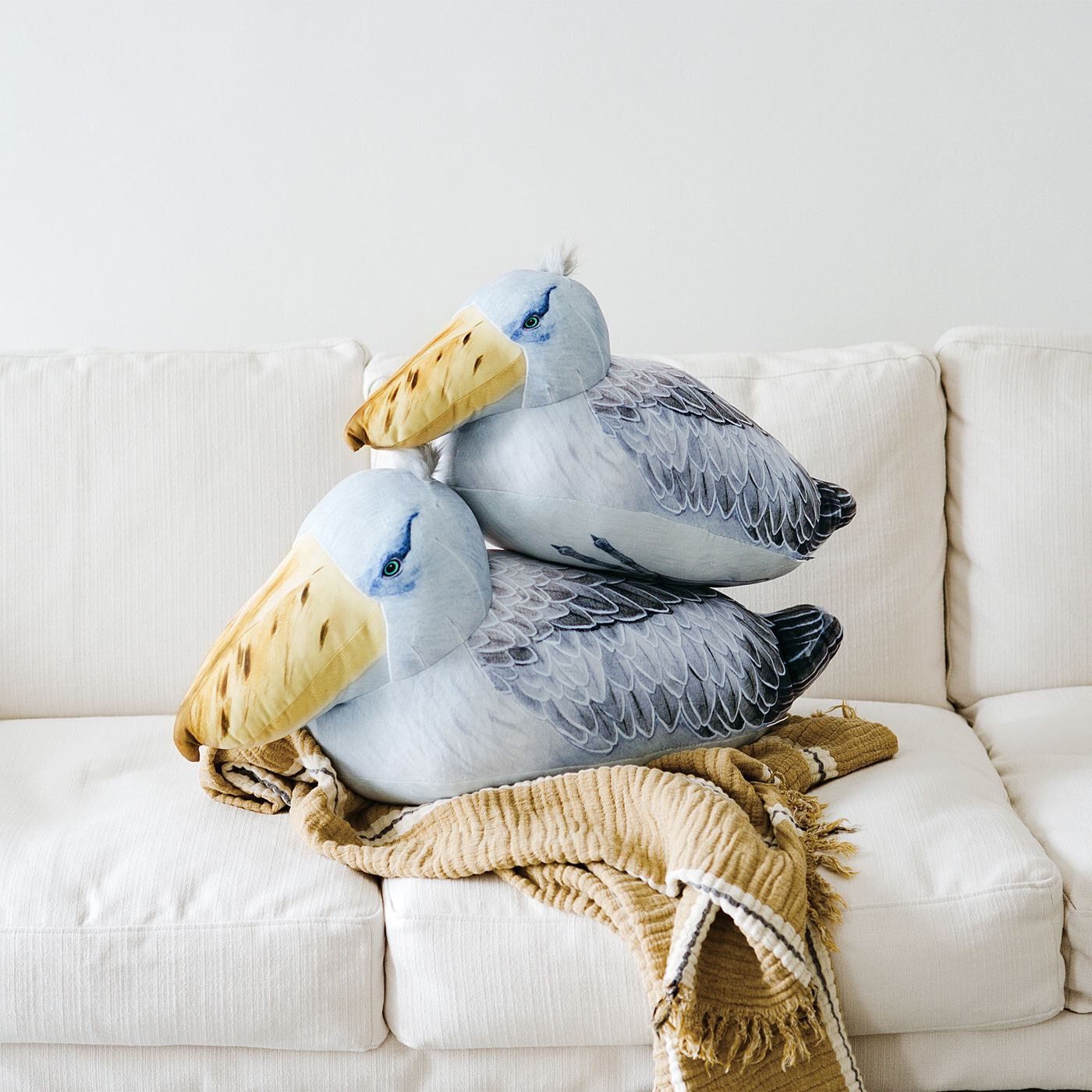 YOU+MORE! Soft Shoebill Sitting Cushion (Lap Size) | YOU+