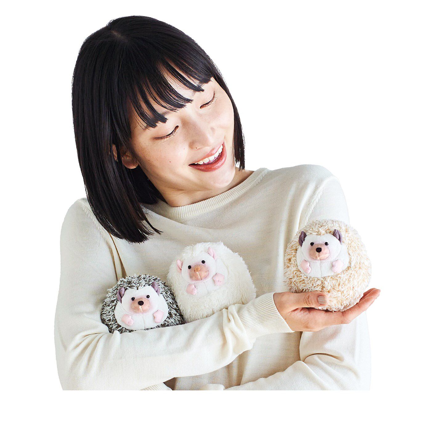 ふわふわだから抱っこして　まんまるハリネズミポーチの会