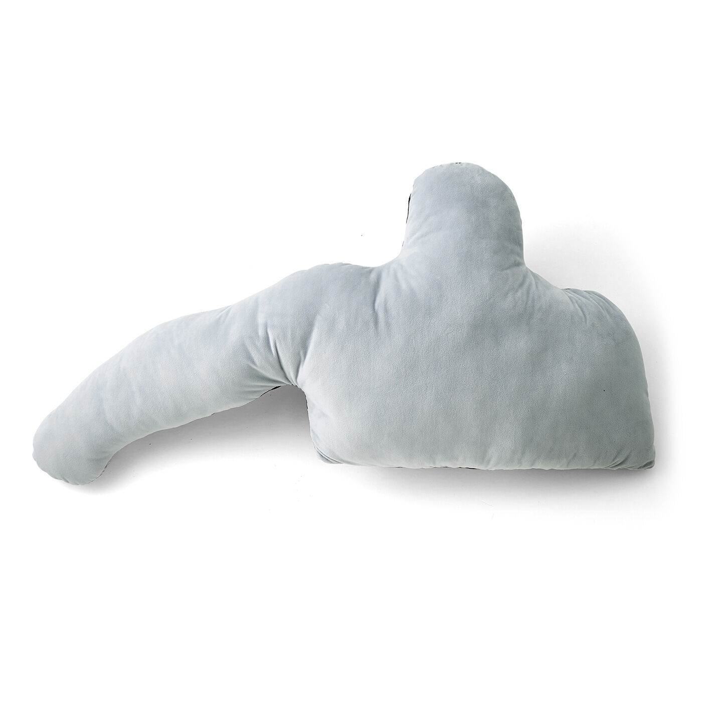 YOU+MORE!|YOU+MORE!　強さとやさしさをあわせ持つ ニシゴリラ シャバーニのたくましい腕枕クッション|BACK　群れのボスの証・シルバーバック（銀白色の背中の毛）をイメージしたカラーで。