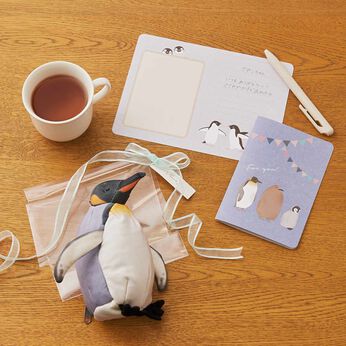 YOU＋MORE！［ユーモア］ | 動物たちメッセージカード 2枚セット〈ペンギン〉